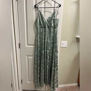 Lulu’s sage green dress.